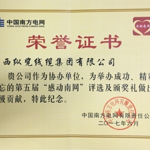 第五屆感動南網(wǎng)積極貢獻(xiàn)獎(jiǎng)