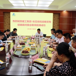 眾志成城 同創(chuàng)共贏——建工集團、縱覽線纜戰(zhàn)略采購經銷商對接交流會 ... ... ...